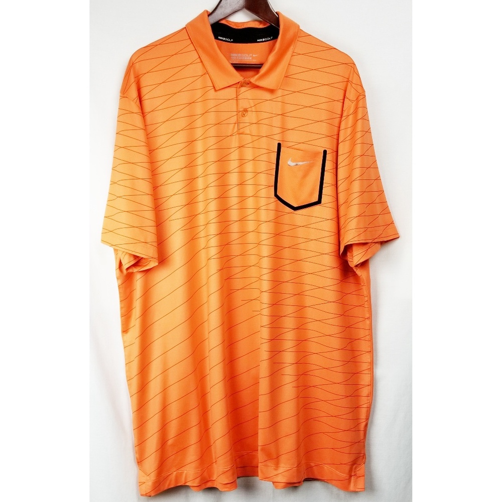 Nike Golf | Tour Performance Orange Dri-Fit Polo